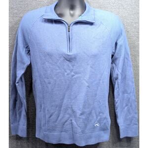 KJUS Men's Sweater - Blue, Freelite Kulm, Half Zip, Pullover, Size Small